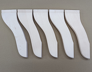 Beech Legs Set for 5 Star Swivel Base